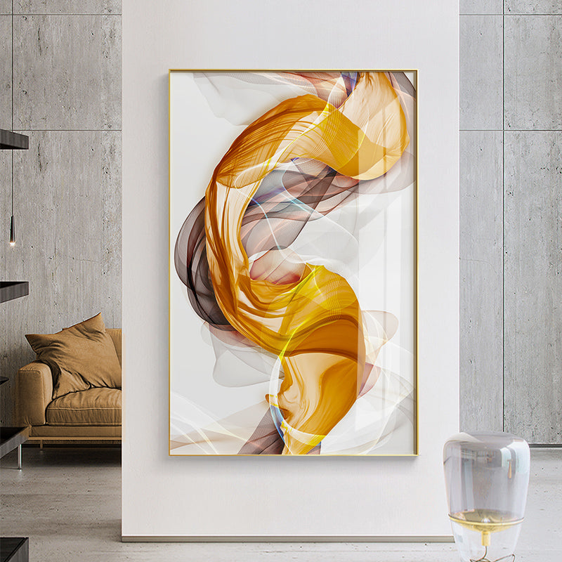 Abstract Yellow Grey Canvas Painting Home Decor Abstract Yellow Grey Canvas Painting Home Decor